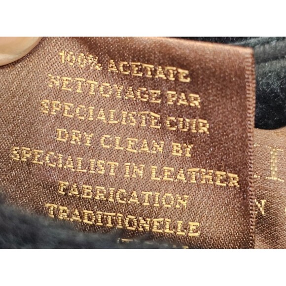 Men's 58 Seraphin France Shearling Mouton Sheapskin Leather Reversible Coat EUC - Picture 14 of 16